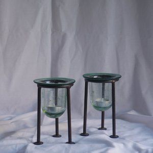 Rustic Candle Holder | Set of 2